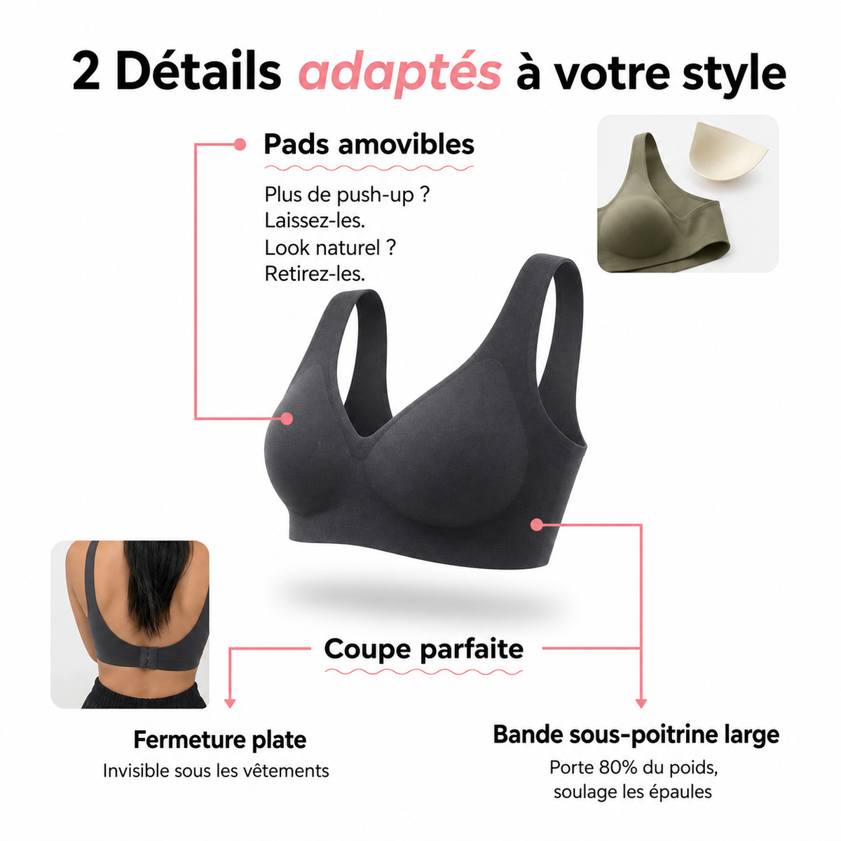 Brassière forte poitrine
